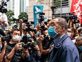 Hong Kong pro-democracy media tycoon’s trial begins with Jimmy Lai.